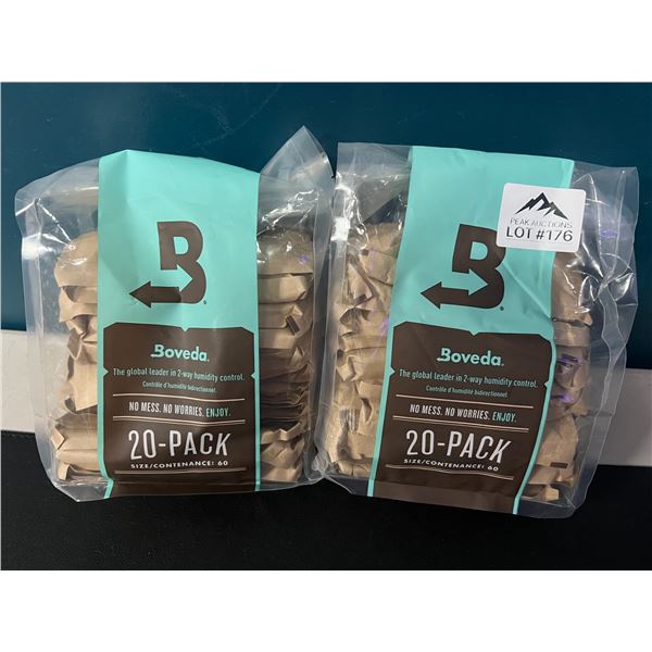 Lot of 2 Boveda Humidity Control Packs (20 pcs per pack)