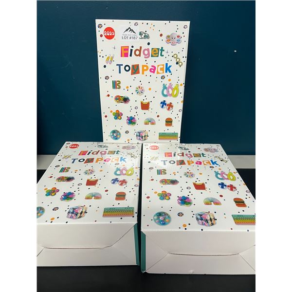 Lot of 3 Boxes of Fidget Toy Packs