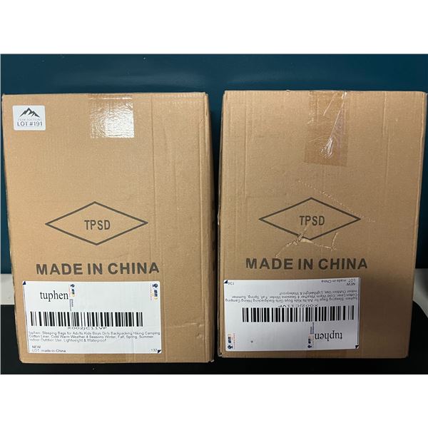 Lot of 2 Tuphen All-Season Sleeping Bags for Adults