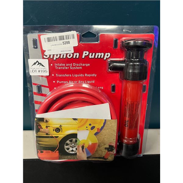 Lot of 1 Siphon Pump