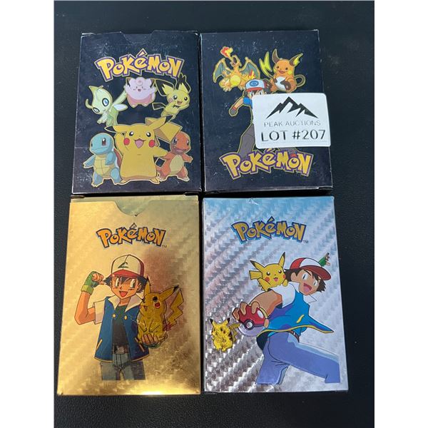 Lot of 4 Packs of Fan Art Pokemon Cards