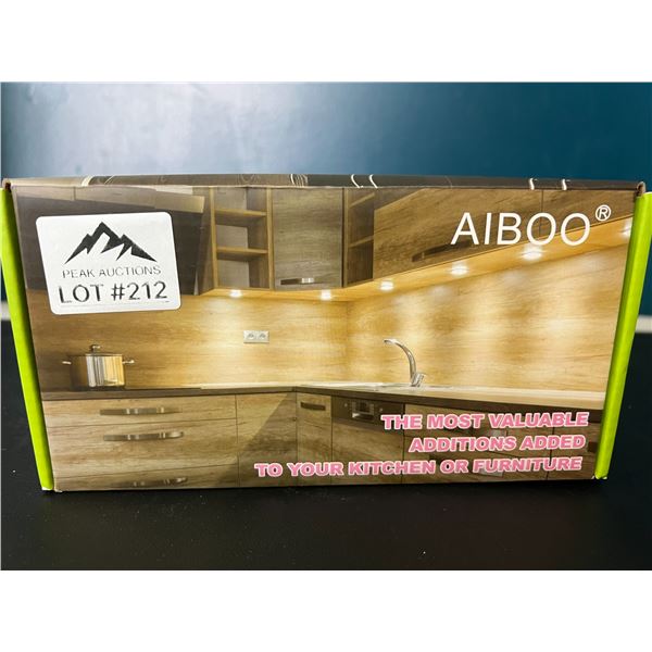 Lot of Aiboo LED Under Cabinet Puck Style Lights w/ Remote Control