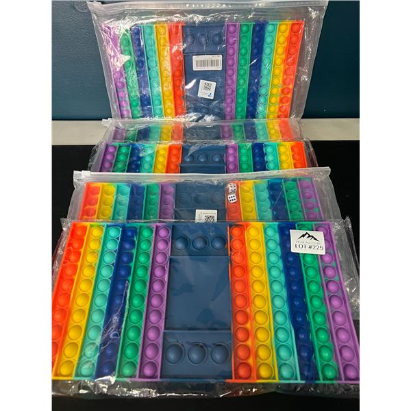 Lot of 5 Jumbo/Large Pop-It Fidget Toys