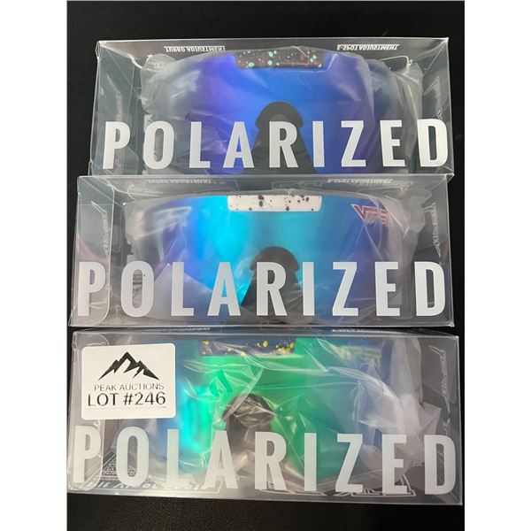 Lot of 3 Pit Viper Polarized Sunglasses
