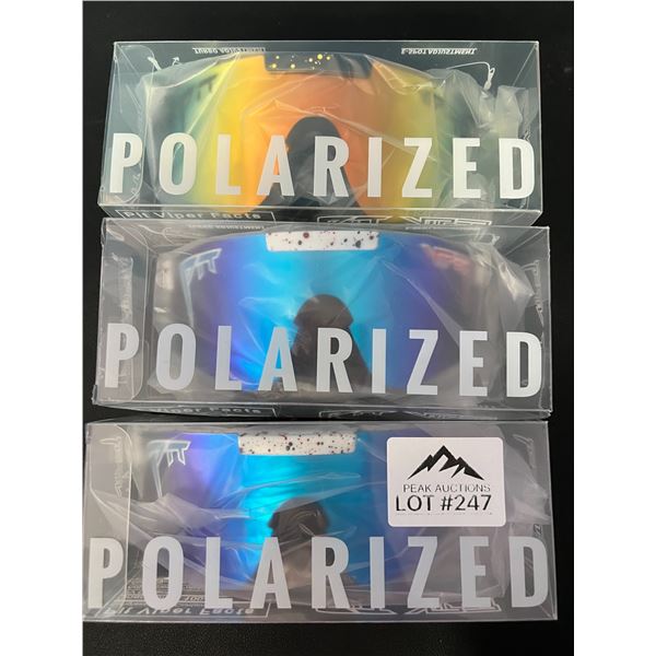 Lot of 3 Pit Viper Polarized Sunglasses