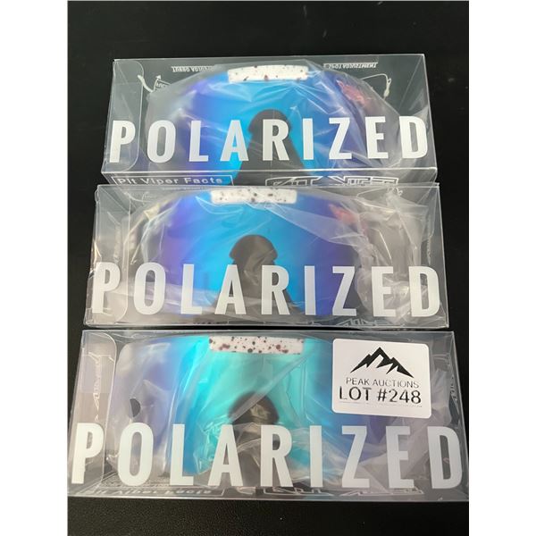 Lot of 3 Pit Viper Polarized Sunglasses