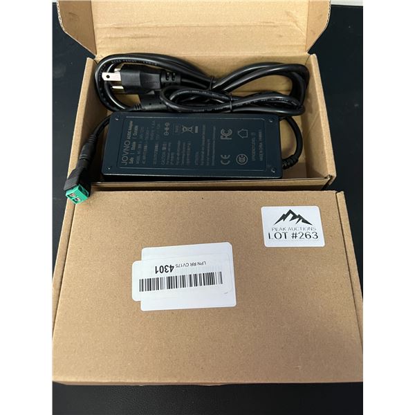 Lot of 2 DC Power Supply w/ Integrated Adapters
