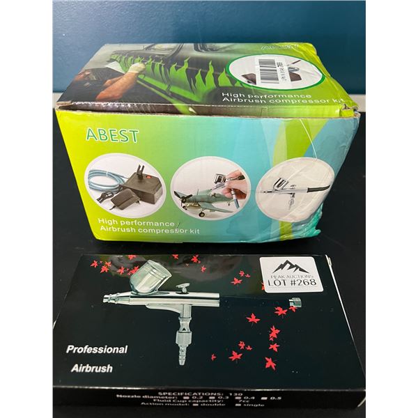Lot of 1 Airbrush Kit w/ Air Gun