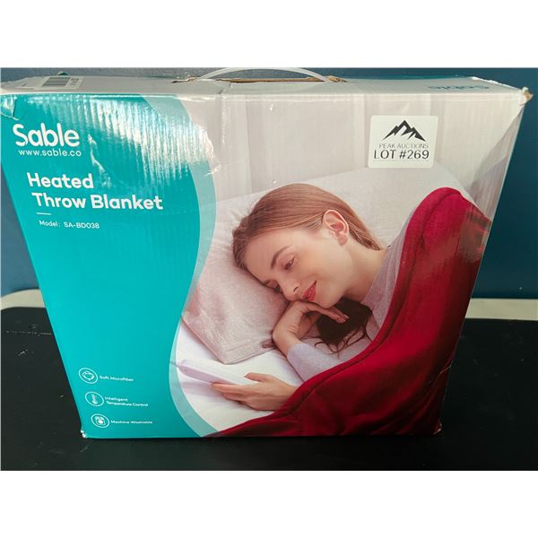 Lot of 1 Heated Throw Blanket