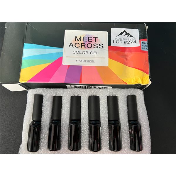 Lot of 1 Gel Nail Polish Set (6pcs/colours)