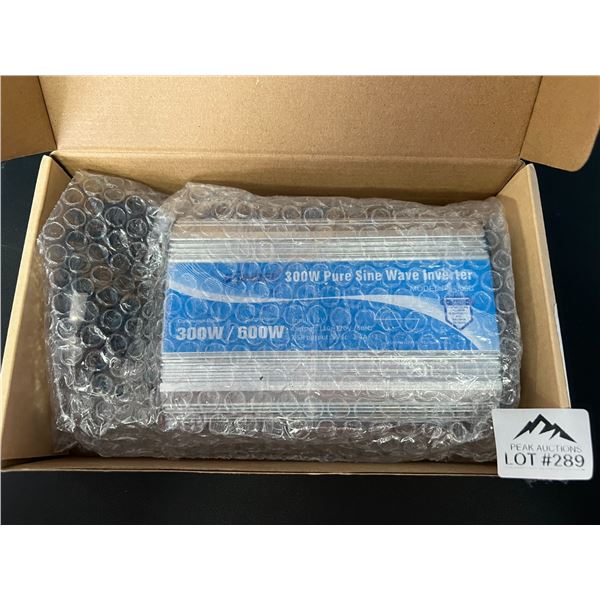 Lot of 1 Gandel 300Watt Pure Sine Wave Car Power Inverter