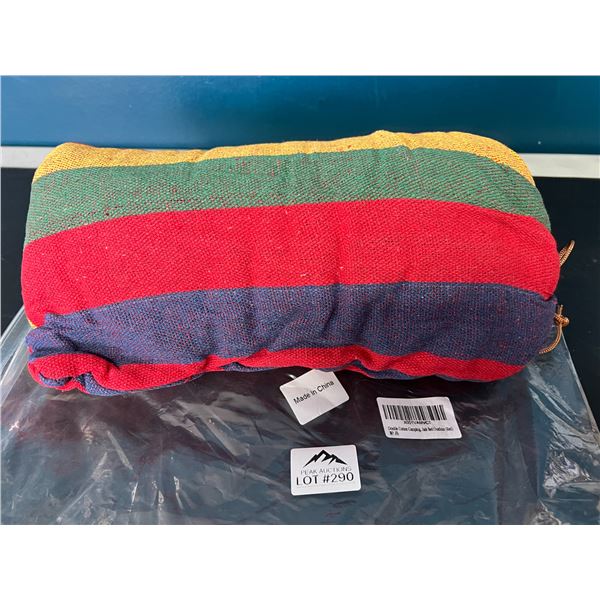 Lot of 1 Camping Hammock - Cotton Canvas Material (Red)