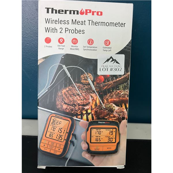 Lot of 1 ThermoPro Wireless Meat Thermometer w/ 2 Probes