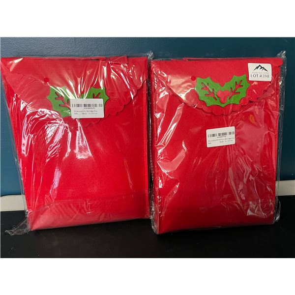 Lot of 2 DIY Felt Christmas Trees - 3FT tall