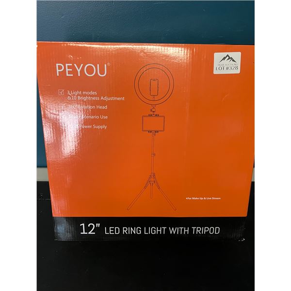 Lot of 1 LED Ring Light 12" w/ Tripod
