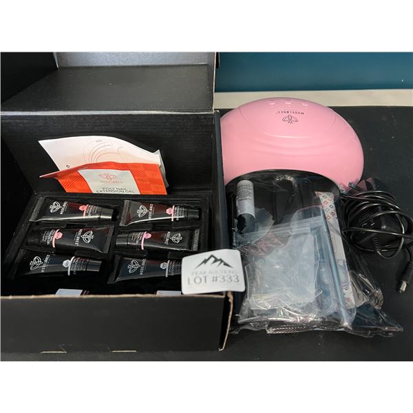 Lot of 1 Modelones Poly Gel Nail Extension Kit w/ UV Lamp