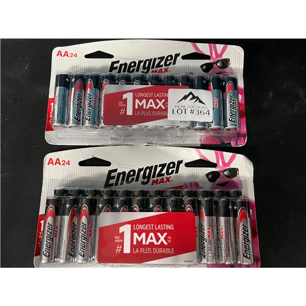 Lot of 2 Packs of Energizer AA Batteries (24 per pack!)