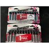 Image 1 : Lot of 2 Packs of Energizer AA Batteries (24 per pack!)