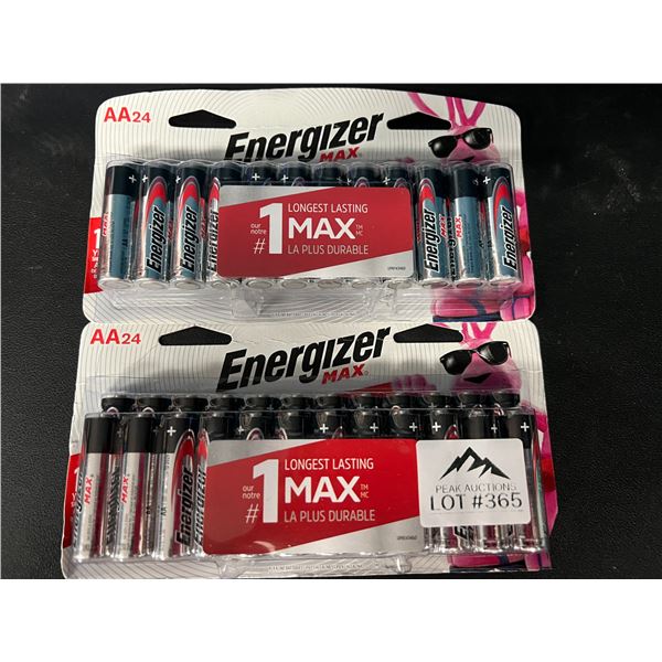Lot of 2 Packs of Energizer AA Batteries (24 per pack!)