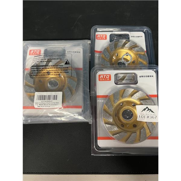 Lot of Diamond Cutting Wheels for Concrete (4pcs - 2 per pack)