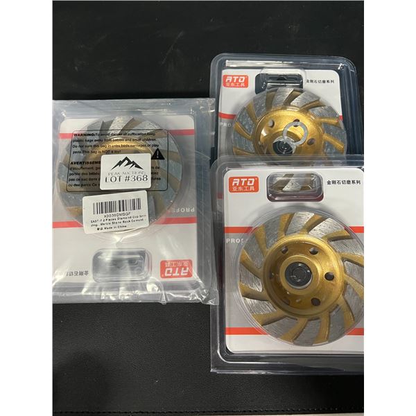 Lot of Diamond Cutting Wheels for Concrete (4pcs - 2 per pack)