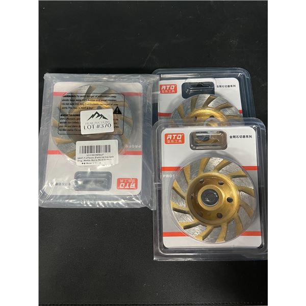 Lot of Diamond Cutting Wheels for Concrete (4pcs - 2 per pack)