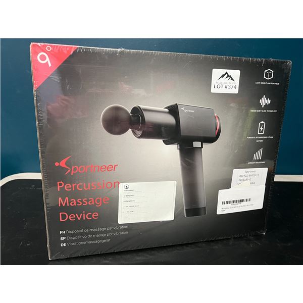 Lot of 1 Sportneer Deep Tissue Percussion Handheld Massage Gun