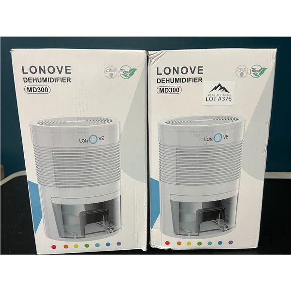 Lot of 2 Household Dehumidifiers w/ 7 Colour Changing Lights