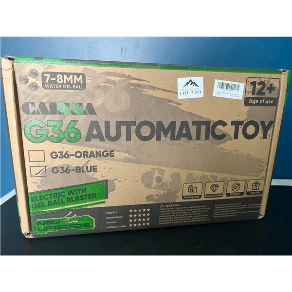 Lot of 1 Caissa Electric Gel Ball Blaster G36 Gun - Large Size - Blue
