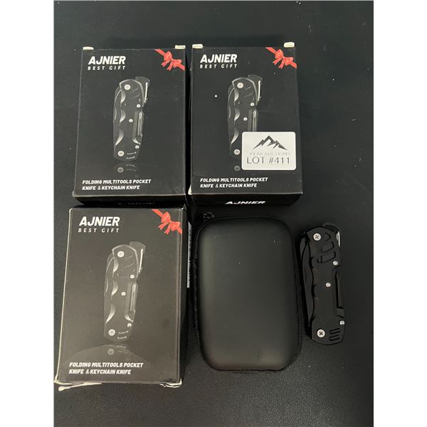 Lot of 4 Folding Pocket Knives/Multi-Tool Pocket Knives