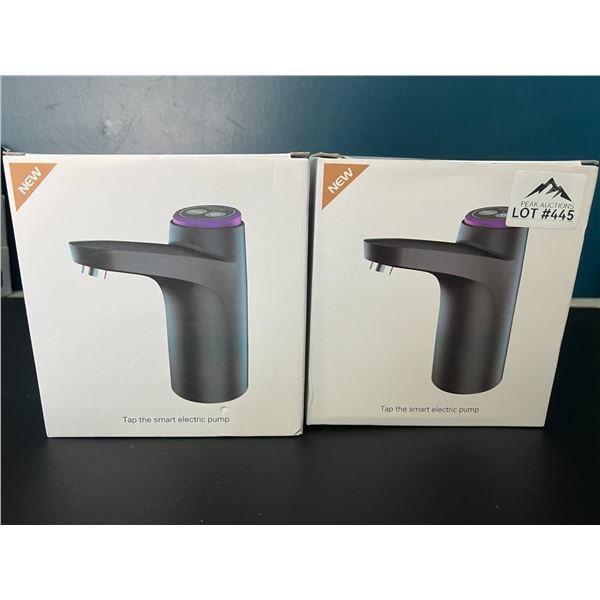 Lot of 2 Portable Electric Water Dispensers/Water Pumps - USB Rechargeable