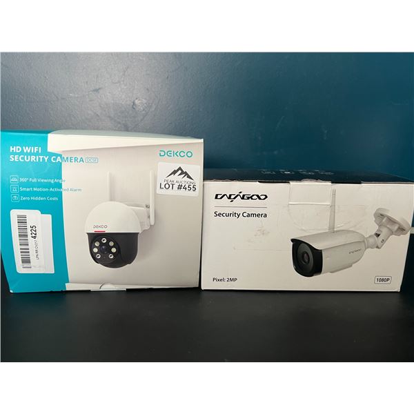 Lot of 2 Outdoor Smart Home Security Wifi Cameras