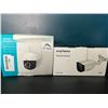 Image 1 : Lot of 2 Outdoor Smart Home Security Wifi Cameras