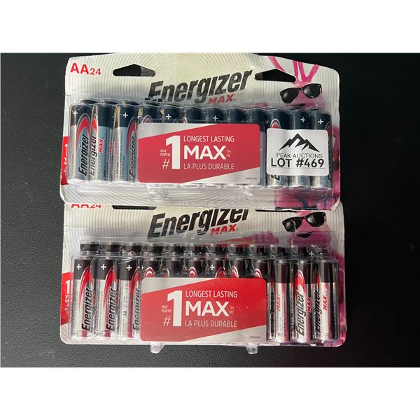Lot of 2 Packs of Energizer AA Batteries (24 per pack!)