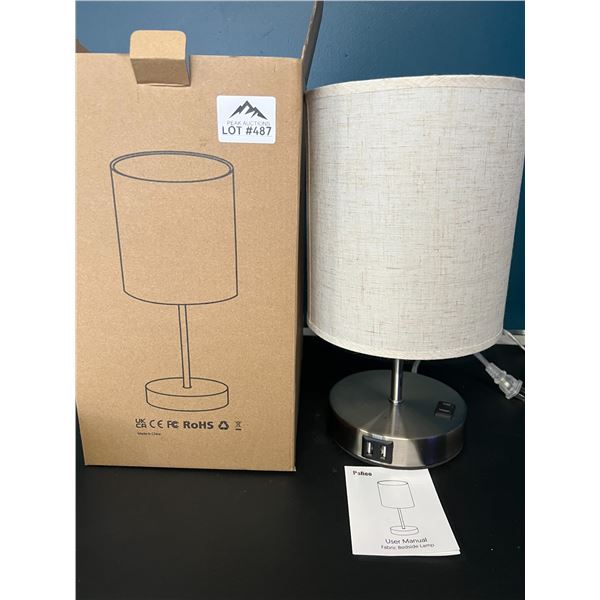 Lot of 1 Table Lamp w/ USB Charging Ports