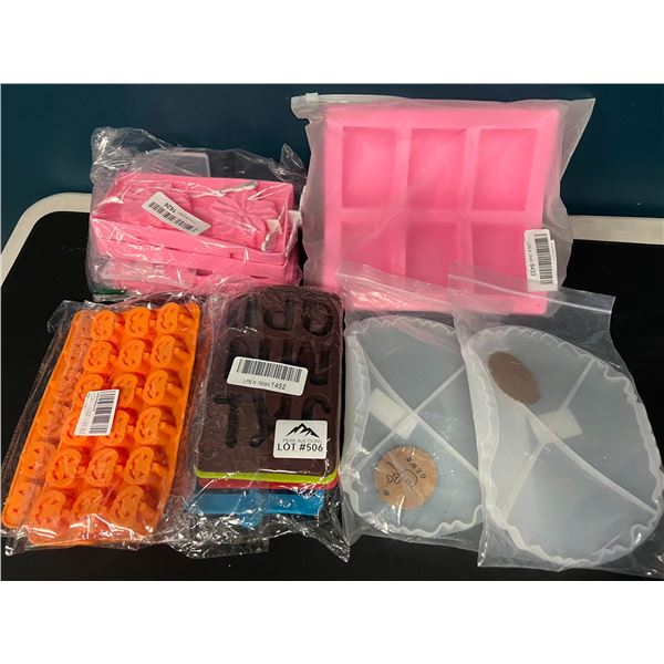Lot of Assorted Silicone Molds