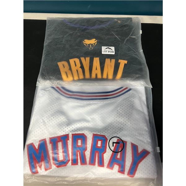 Lot of 2 Basketball Jerseys - (SIze Large) - Bryant & Murray