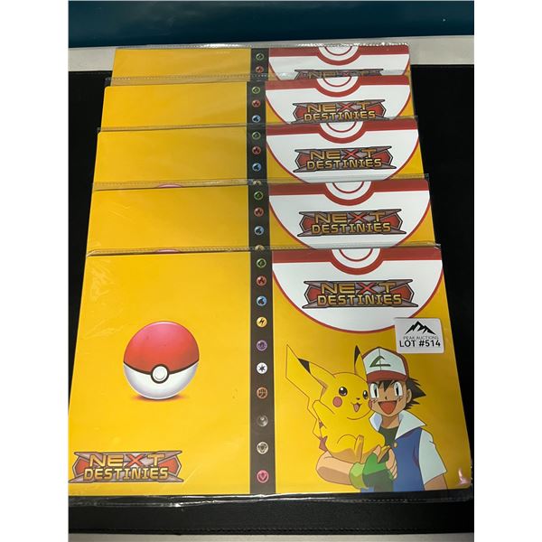 Lot of 5 Pokemon 4-Pocket/30 Page Card Binders