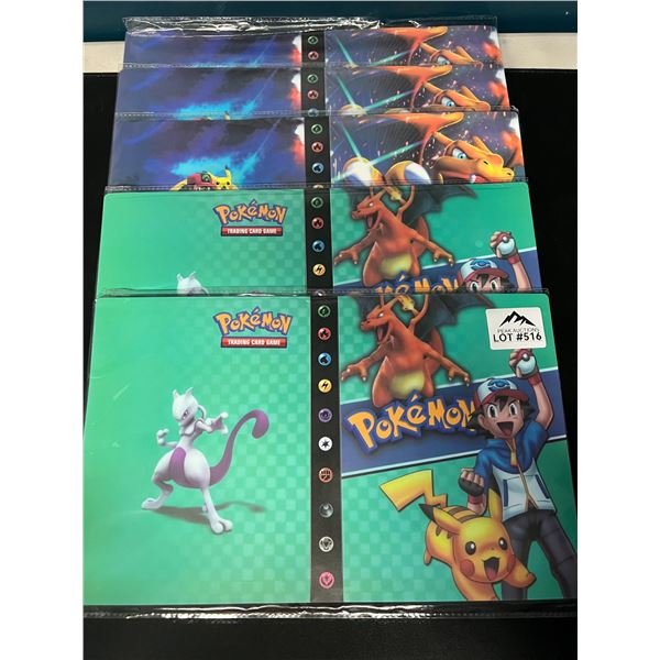 Lot of 5 Pokemon 4-Pocket/30 Page Card Binders