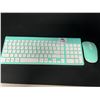 Image 1 : Lot of 1 Wireless Keyboard and Mouse (Mint Blue)