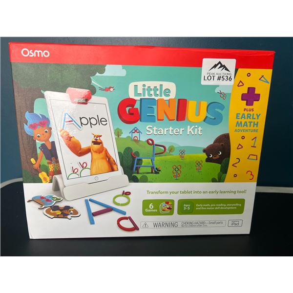 Lot of 1 Osmo Little Genius Starter Kit for Ipad - Transforms Tablet Into Learning Tool!
