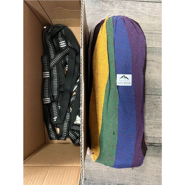 Lot of 1 Bioeartha Outdoor Camping Hammock (Colorful Stripe Design)