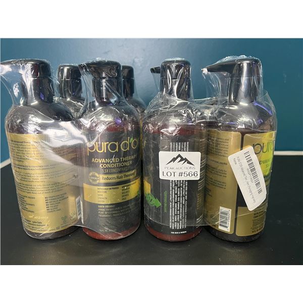 Lot of 4 Sets of Purador Advanced Therapy Anit-Thinning Shampoo + Conditioner