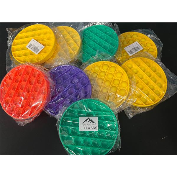 Lot of 9 Assorted Pop-It Fidget Toys for Kids