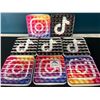 Image 1 : Lot of 8 Pop-It/Fidget Style Toys for Kids - Instagram & TikTok Logo Design