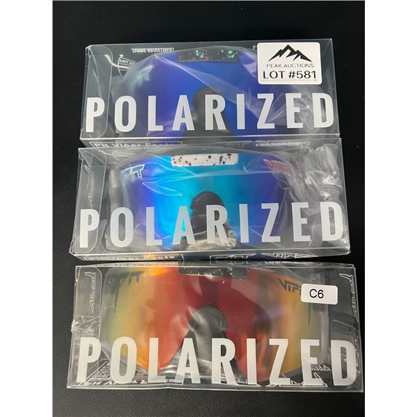 Lot of 3 Pit Viper Polarized Sunglasses