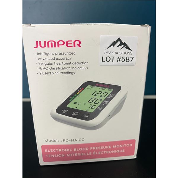 Lot of 1 Jumper Electronic Blood Pressure Monitor