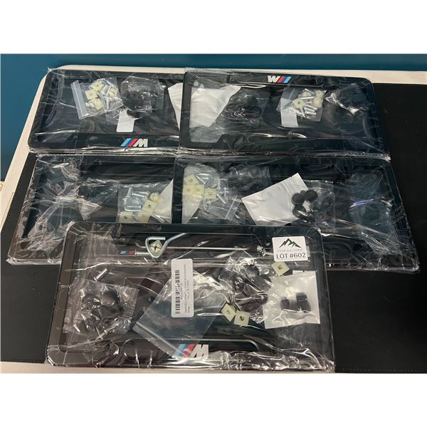Lot of 5 License Plate Frames for BMW