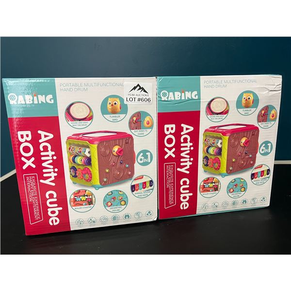 Lot of 2 Activity Cube Box Toys