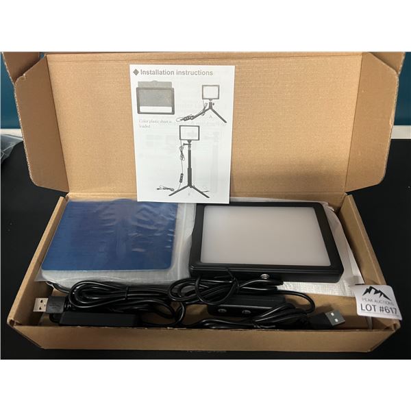 Lot of 1 Neewer 2pack Dimmable 5600K USB Colorful Video Lighting Kit w/ Tripod